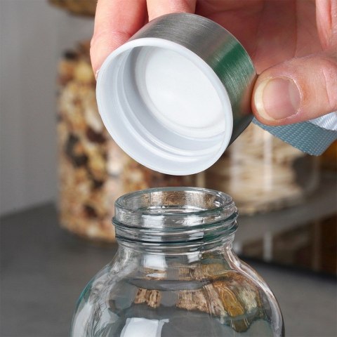Szklana butelka na wodę soki lemoniadę z pokrowcem granatowa 540 ml ORION 143763