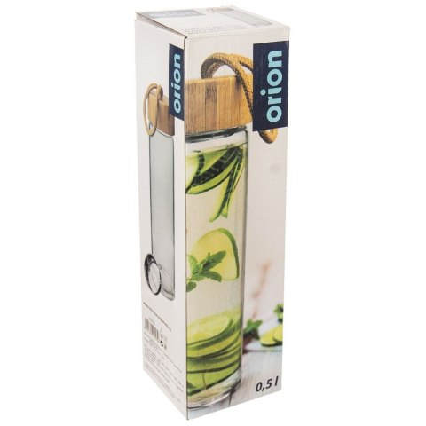 Szklana butelka na wodę soki lemoniadę z sitkiem 500 ml ORION 143758