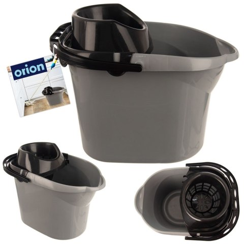 Wiadro do mopa duże szare wiaderko GREY 12L ORION 721130